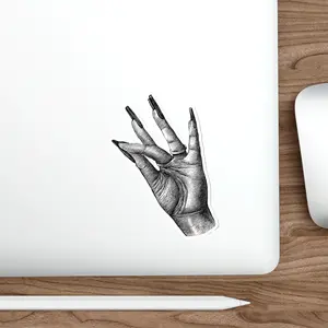 Clock It Hand Gesture Die-Cut Sticker Decal for Laptops, Guitars, Journals, Water Bottles - Vinyl Sticker, Laptop Decal, Water Bottle