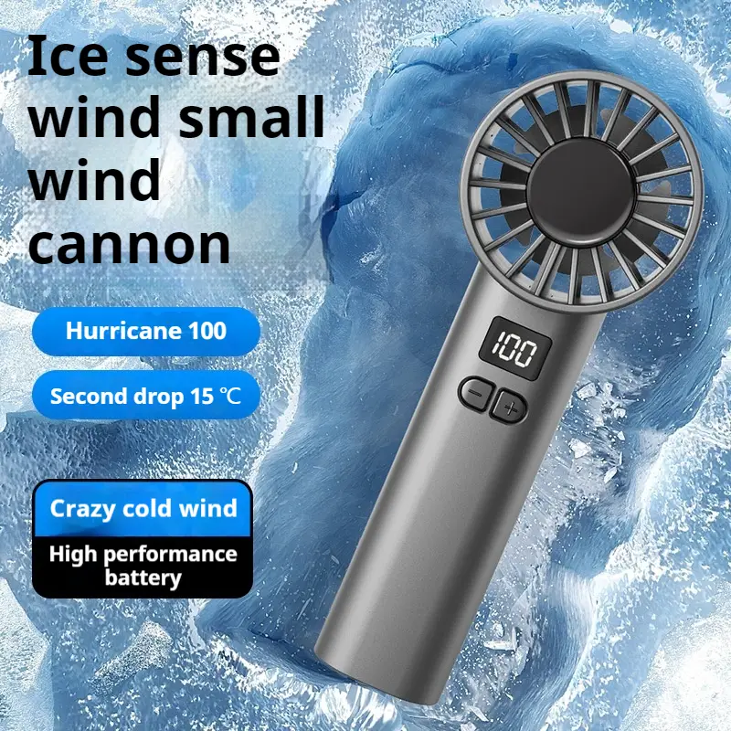 New 100 Wind Speeds Portable Hand Fan Mini USB Rechargeable Personal Highspeed Turbo Fans for Camping - High-Quality Design