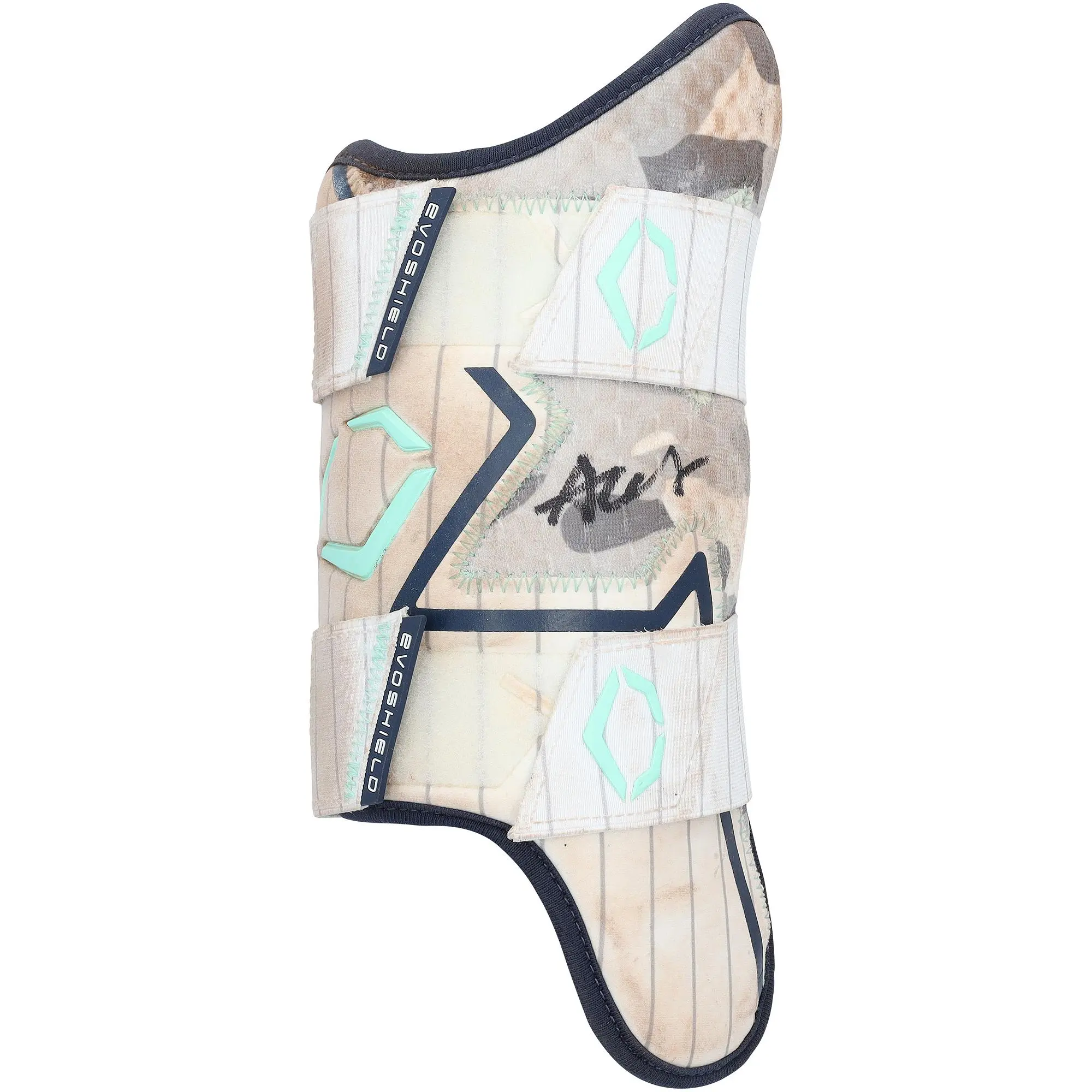 Austin Wells New York Yankees Autographed Game-Used White EvoShield Leg Guard from the 2025 MLB Season - HH98516616 - Fanatics Authentic Certified