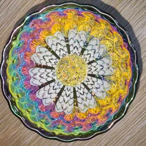 Exquisite Rainbow - Colored Porcelain Teacup with Dragon Motif