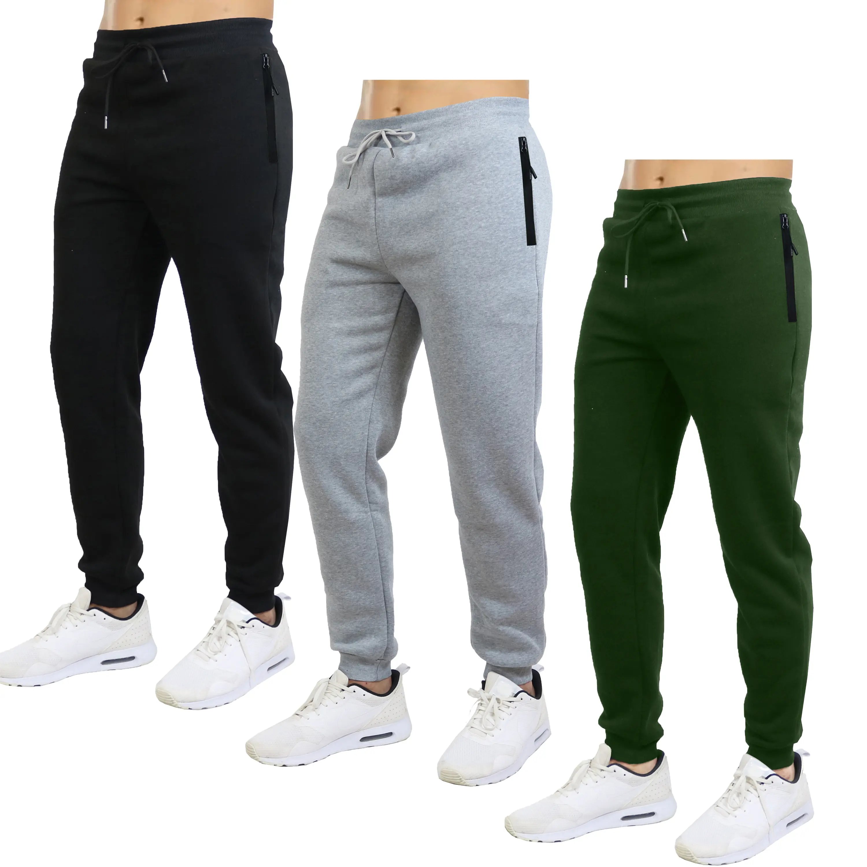 Black-Heather Grey-Olive