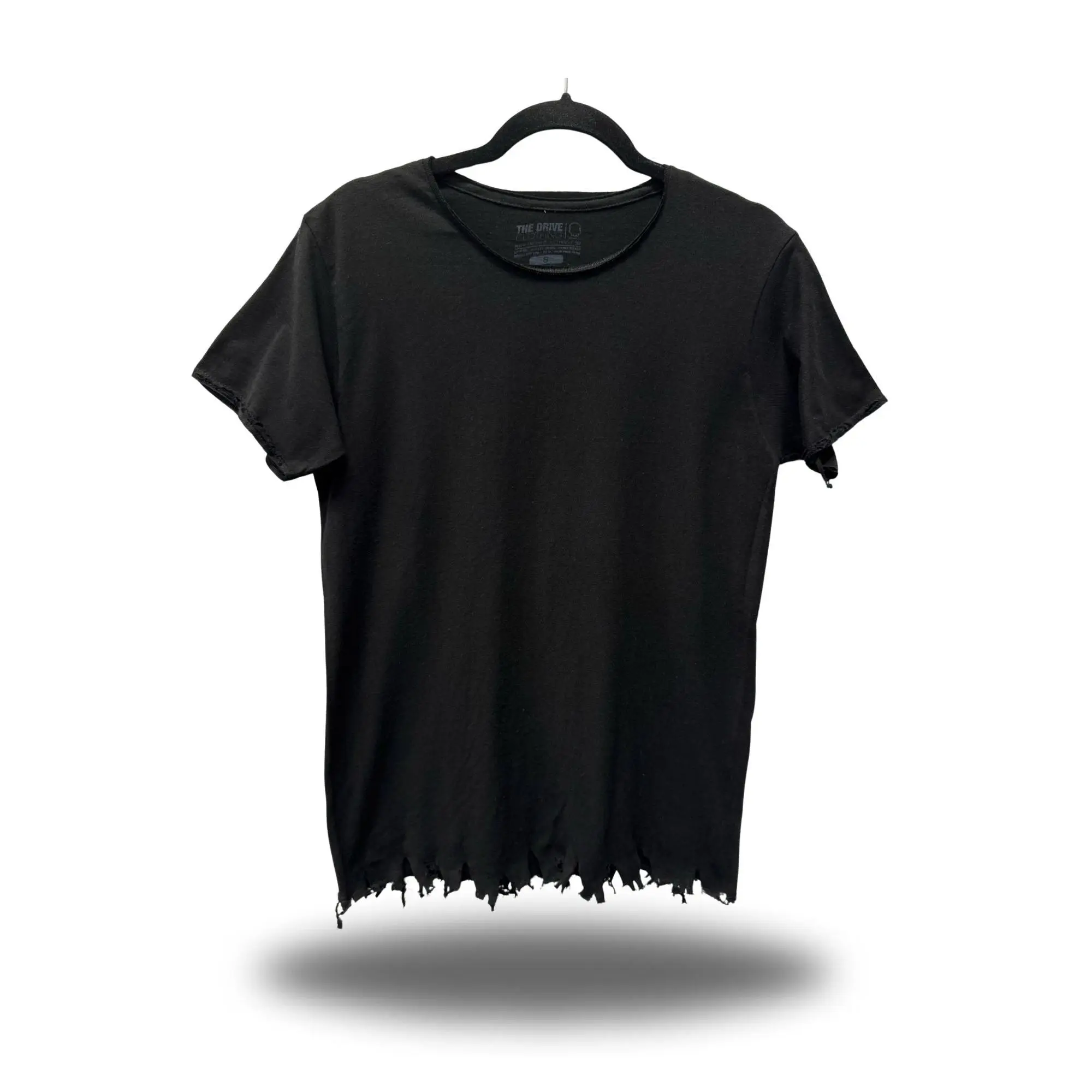 Road Rash Fringed Bottom Black Tee – Biker Streetwear Graphic T-Shirt, TikTok Viral Fashion, Hand Cut Fringe Tee, Motorcycle Lifestyle Apparel, Fashion Shirt, Festival Outfit, Unisex Cotton Tee