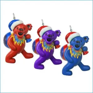 Grateful Dead - Bear With Bag Christmas Ornament