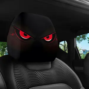 Deep Angry Eye Car Headrest Covers, Universal Seat Protector Pads, Dustproof, No Filling, Long Drive Neck Comfort, Father's Day Gift