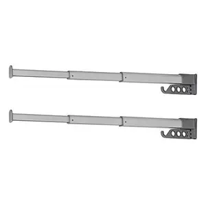 Bell + Howell Set of 2 Telescoping Clothes Hangers with Extra Hook