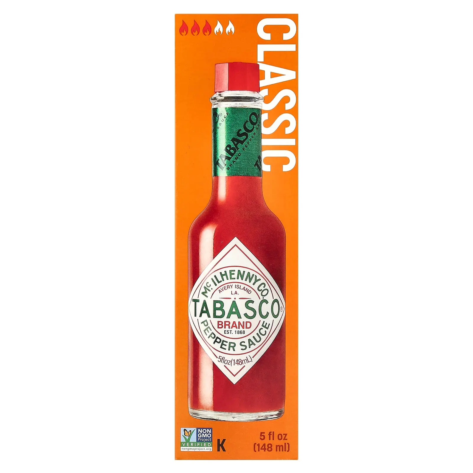 Tabasco Pepper Sauce, Classic, 5 fl oz (148 ml)