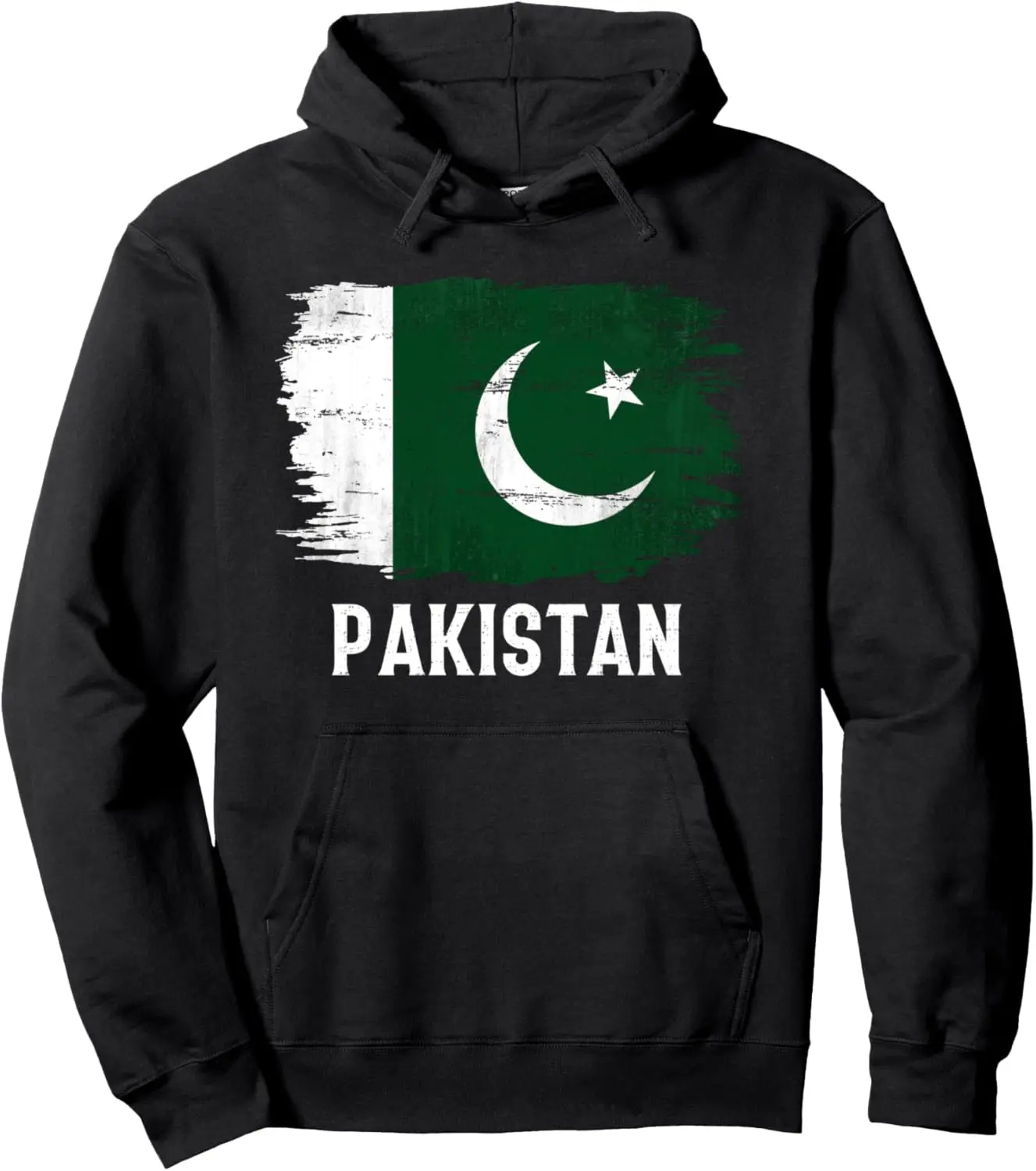 Vintage Pakistan Flag For PAKISTANI Gift Pullover Hoodie