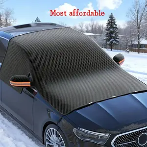 Car Snow Cover, Front Windshield Snow Guard, Winter Snow Protection, Quick Snow Removal, Night Rearview Mirror Reflective Strip, Universal Fit