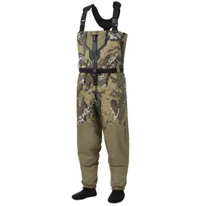 BASSDASH VORTEXIS Men’s Zippered Breathable Chest Waders Waterproof for Fly Fishing Hunting Stocking Foot Lightweight