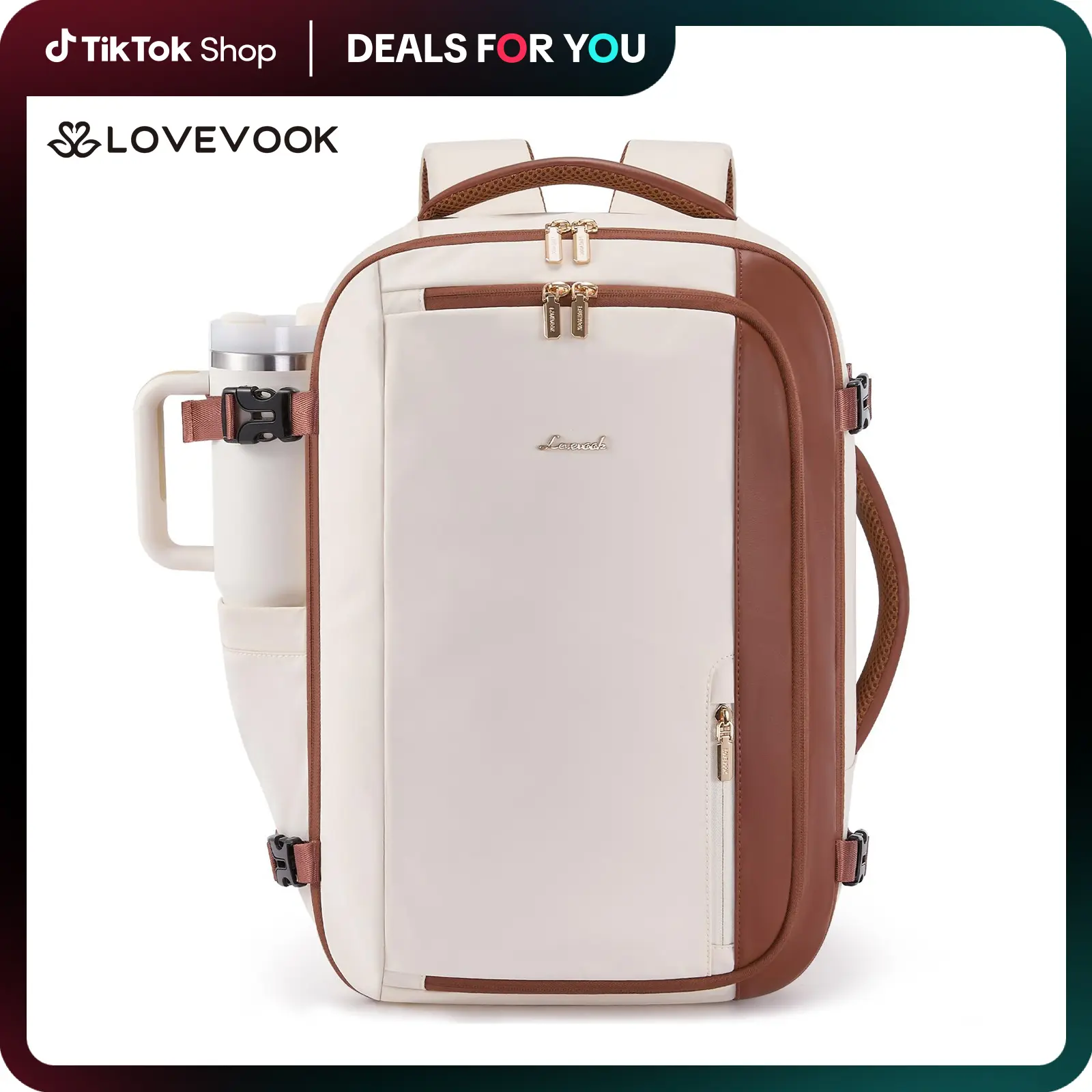 LOVEVOOK 40L&50L Travel Backpack for Women,Personal Item Size Travel Bag with 3 Packing Cubes and 2 Laptop Compartment for Travel Essentials,Carry on Luggage Backpack Flight Approved