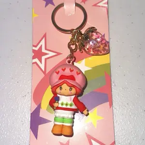 Strawberry Keychains, Cute Mini Resin Keychains for Backpack Decor, Gift for Kids