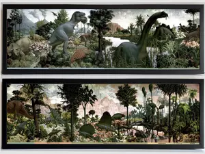 Age of Reptiles Dinosaur Mural By Zallinger