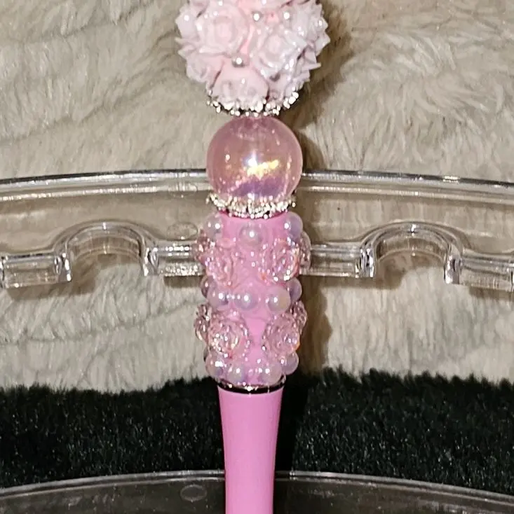 Pink Floral Decorative Pen, Gorgeous Writing Tool for Daily Note-Taking