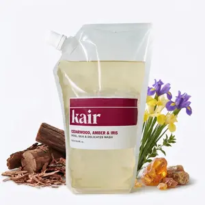 Kair Wool, Silk & Delicates Wash Refill - Cedarwood, Amber & Iris | Plant-Based Laundry Detergent for Fine Fabrics, 16.9 Fl Oz, Vegan, Cruelty-Free, Biodegradable, Gentle Cleaning & Protection