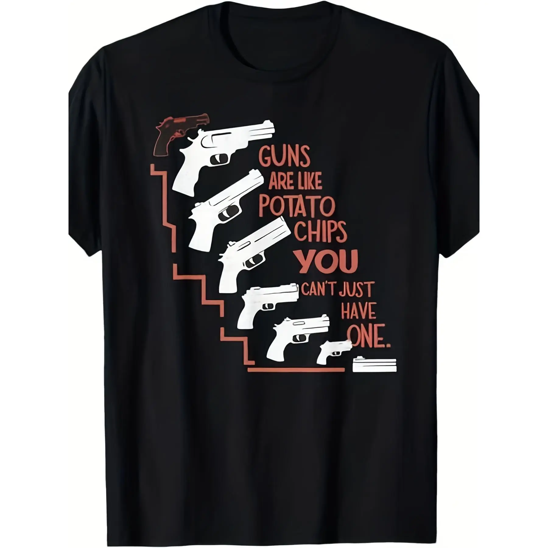 Men'S Funny Gun Rights Saying T-Shirt - "Guns Save Lives" & 2nd Amendment Design with Graphics, Comfortable Casual Fit, Sizes S-3XL, Retro Style Casual Attire for Gun Enthusiasts & Conservative Statement Apparel, Protest Clothing, Print Tee