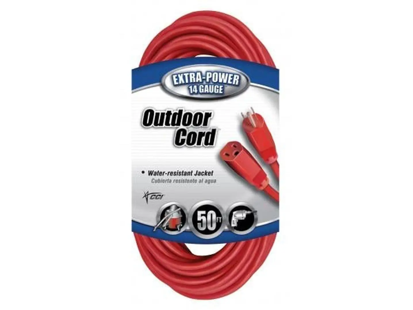 Southwire CM02408 Ext Power Cord - 50 Ft 14-3, 15 Amp