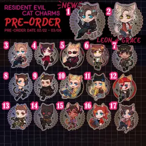 Resident Evil Cat Charms *PREORDER*
