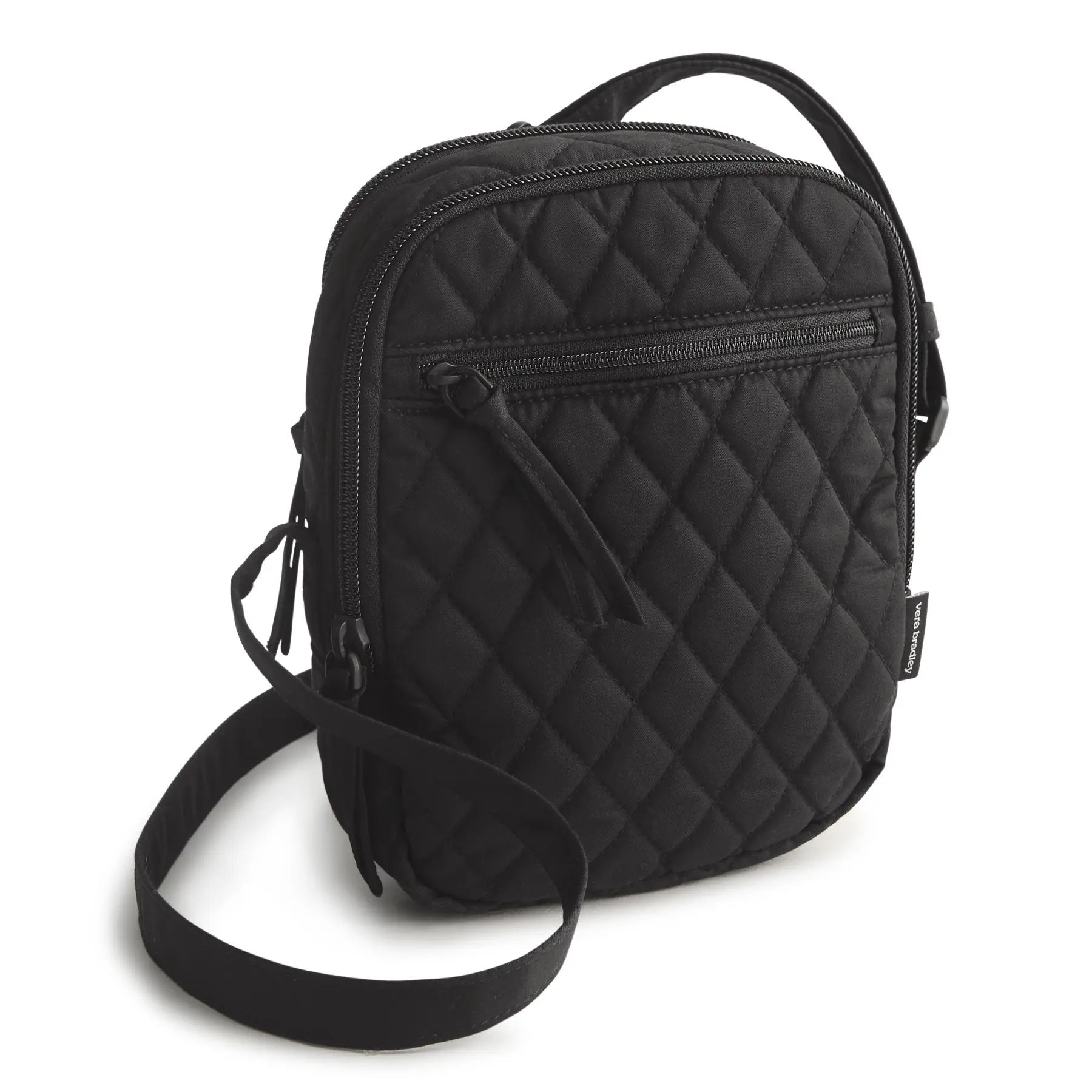 Vera Bradley Sullivan Crossbody Bag | Cotton & Leather Compact Shoulder Bag with Adjustable Strap, Card Slots & Zip Pockets