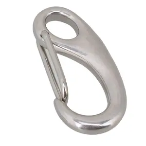 304 Stainless Steel Clip Spring-Snap Hook, Carabiner Quick Release Hook for ​Outdoor Key Chain Camping Fishing Hiking Traveling