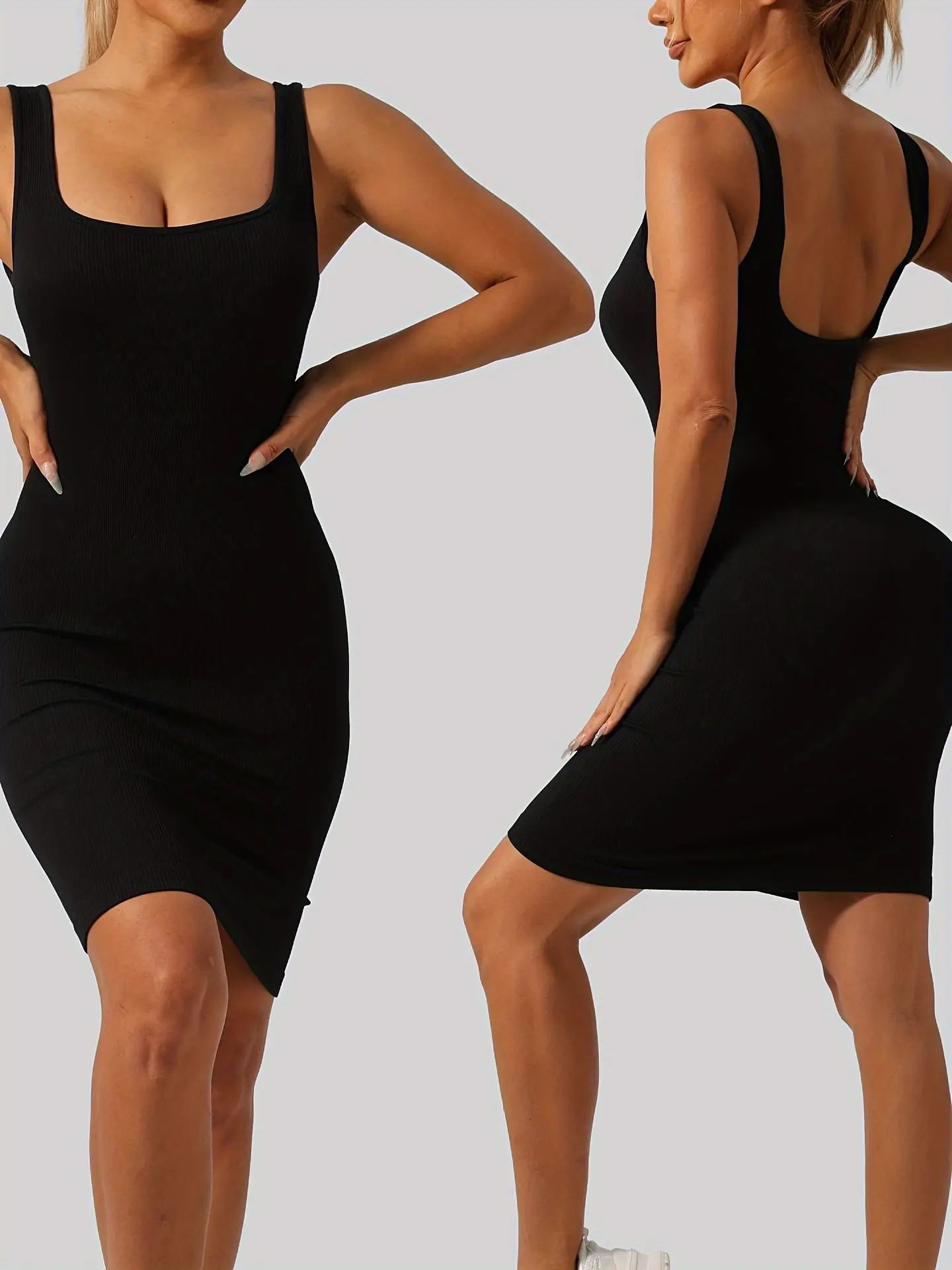 Sexy Women's Sleeveless Dress One Piece Yoga Skirt Gym Fitness Workout Tracksuit Elastic Womens Clothing Yoga Running Dress Leggings