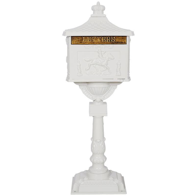 【Upgraded】Cast Aluminum Mailbox – Stylish Bronze Finish, Rustproof & Durable for Outdoor Use
