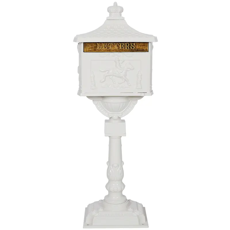 【Upgraded】Cast Aluminum Mailbox – Stylish Bronze Finish, Rustproof & Durable for Outdoor Use