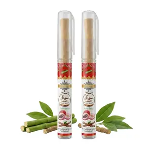 (2-Pack) Litchi Miswak Oral Care Luxury Protective Holders, 6-Inch