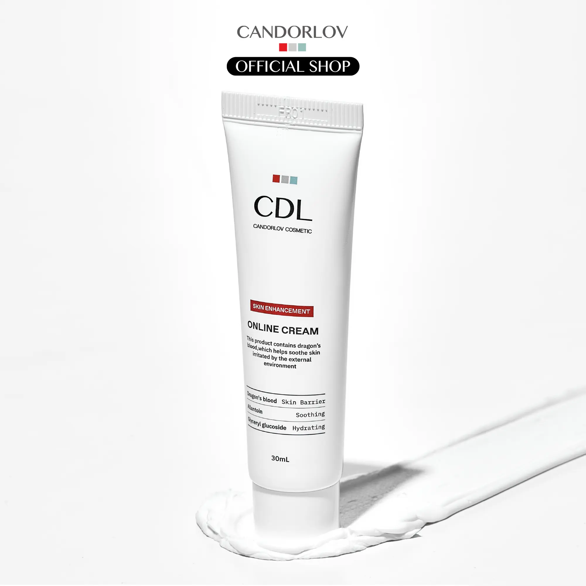 [Candorlov] Dragon's Blood Cream 30ml - Hydrating Moisturizer for Anti Aging, Soothing and Firming | Sensitive & Acne-Prone Skin Lightweight Moisture Springtok Skincare