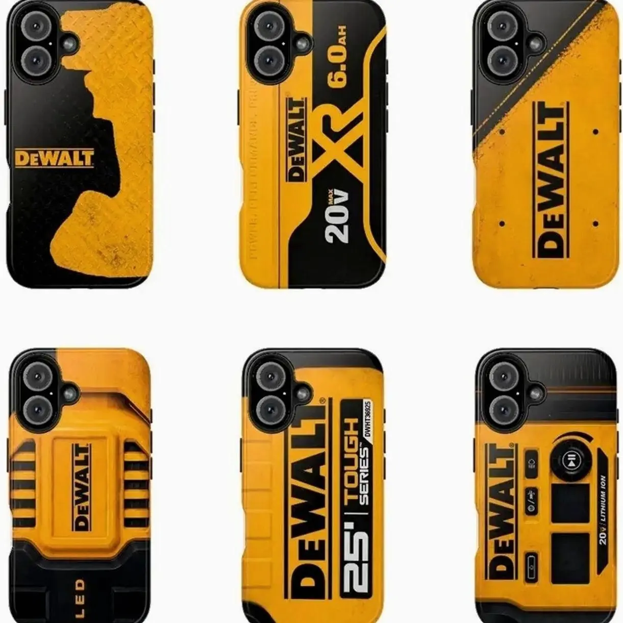 DEWALT Homeware Tools Phone Case Compatible with iPhone 17, 16, 15, 14, 13, 12, 11, X & Galaxy
