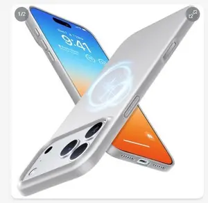 TORRAS Magnetic Slim Fit for iPhone 17 Pro Case 6.3 inch, Ultra-Thin, Silver