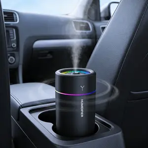 Portable Air Humidifier, USB Rechargeable Aroma Diffuser with LED Night Light, Silent Ultrasonic Aroma Diffuser for Bedroom, Office & Car Use