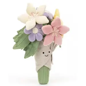 Handheld Bouquet Plush Toy Soft Cuddly Material Cute Doll Birthday Gift Valentine's Day Gift for Girls jellycat plushies  tj  maxx