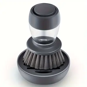1pc Automatic liquid adding and pot washing brush, vertical press lazy person brush, kitchen brush, household cleaning brush, Home Cleaning Tool, House Cleaning Tools