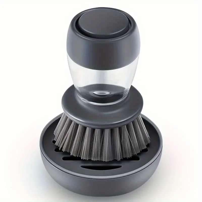 1pc Automatic liquid adding and pot washing brush, vertical press lazy person brush, kitchen brush, household cleaning brush, Home Cleaning Tool, House Cleaning Tools