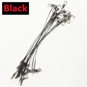 Nova Anti-Bite Steel Wire Leaders (10-100 Pack) – With Swivels & Snaps