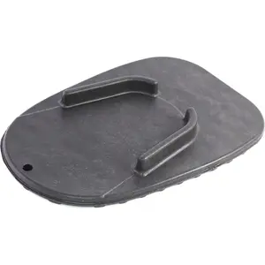 Motorcycle Kickstand Plate | Kick Stand Plate Pad Base For Motorcycle motor Dirt Bike Perfect for parking on hot asphalt and soft surfaces Multicolor Multipack (Black)
