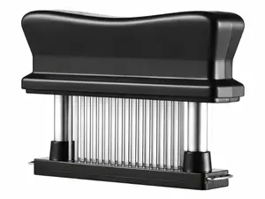 48-Blade Stainless Steel Meat Tenderizer – Manual Needle Steak Tenderizing Tool for Juicy, Even Cooking