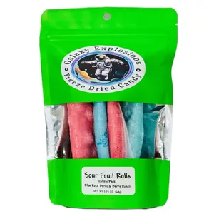 Sour Fruit Rolls - (large) 2.25oz - Freeze Dried Candy