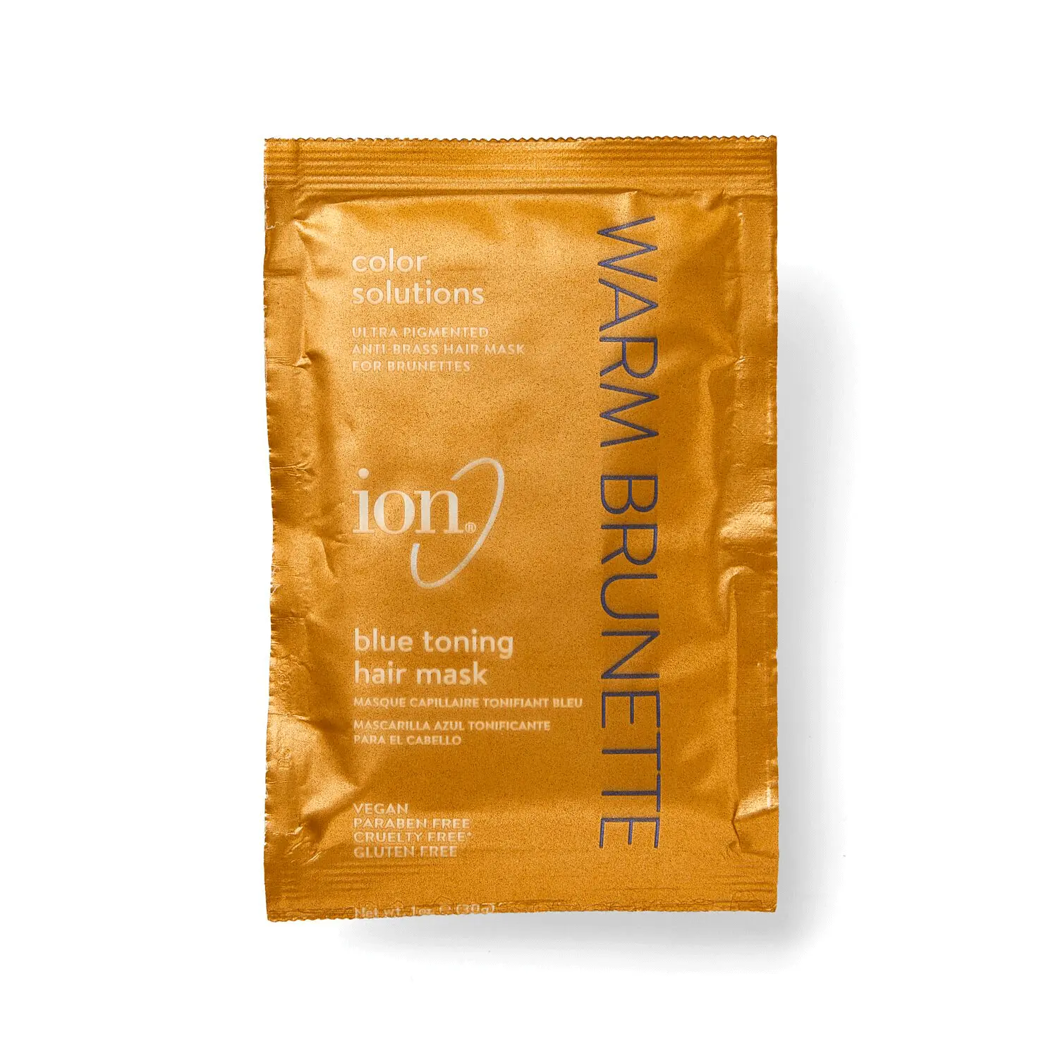 Ion Brunette Blue Toning Mask, Antibrass, Corrects and neutralizes orange undertones Ultra pigmented 1 Oz, Haircare Ion Brunette Blue Toning Mask, Antibrass, Corrects and neutralizes orange undertones Ultra pigmented 1 Oz, Haircare