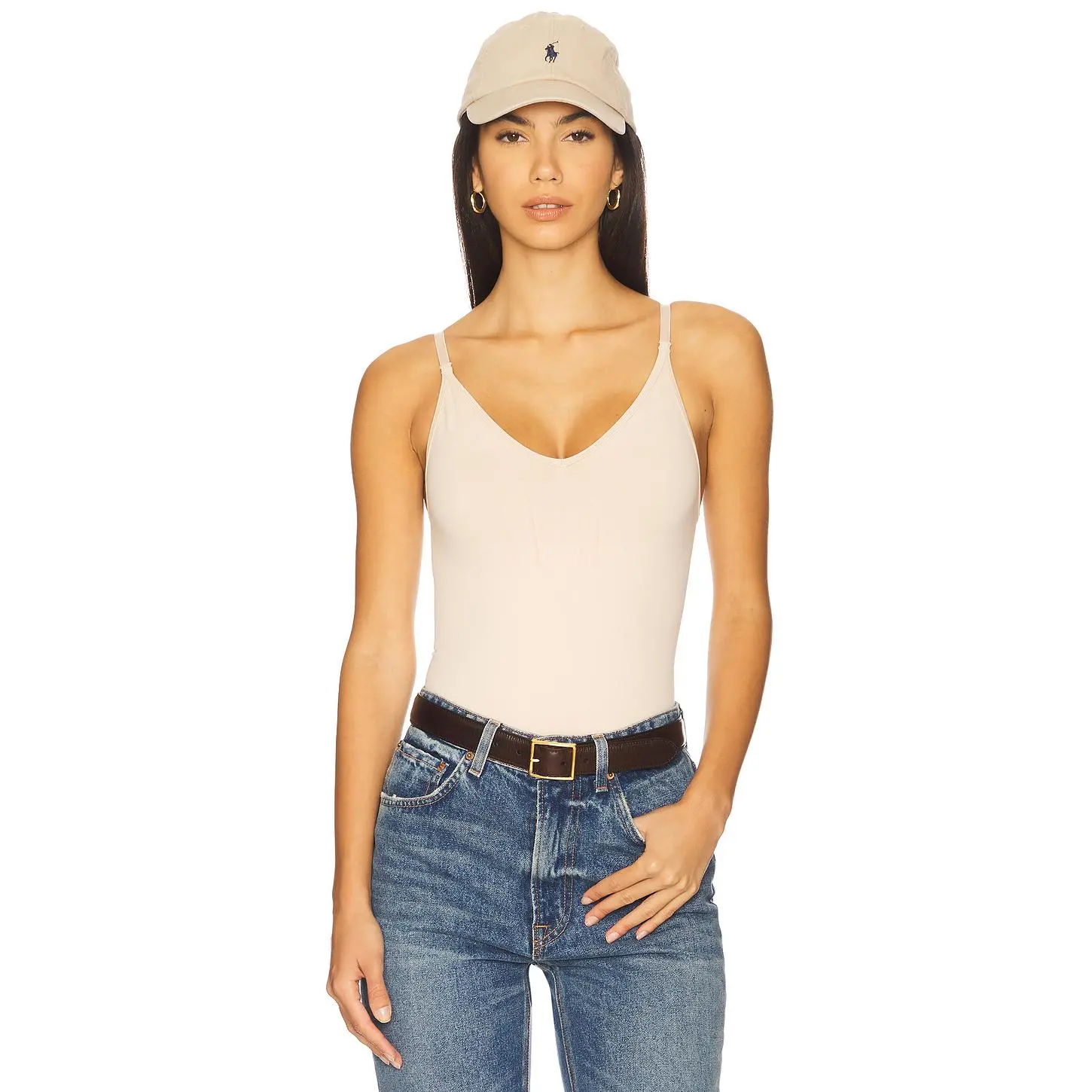 SPANX Sculpt Thong Bodysuit in Soft Nude