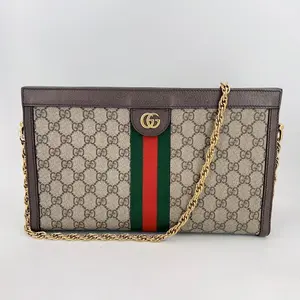 Pre-owned GUCCI leather Crossbody Bags pre owend GG Supreme Ophidia Rounded Top Shoulder Bag