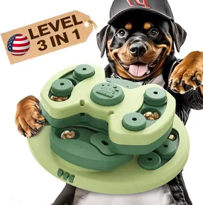 KADTC 3 Levels of Step-by-Step Challenge,Large Size,Beginner to Advanced Dog Puzzle Toys,3 Ways to Play,U.S. Brand & Design Treat Puzzles For Dogs Mental Stimulation Enrichment Food Slow Feeder Toy