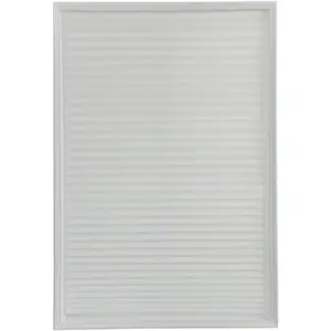 Vertical Pleated Temporary Blinds No Drilling Self Adhesive Easy to Install Fits Blinds Window Roller for Bathroom Kitchen Living Room Office (White), 60*150cm