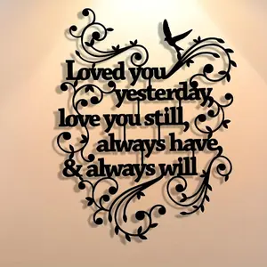 Metal Wall Art, Abstract Art Wall Decor, Wall Hanging Decor for Home Living Room Bedroom, Removable Reusable Wall Decor for Office, Home, Coffee Shop, Poster