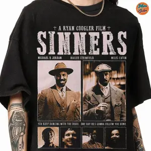 Sinners By Ry*n C**gler Movie T-Shirt, Gift For Women, Gift For Man, Crewneck TShirt, Trending Shirt