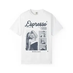 Espresso Sabrina Carbenter T-Shirt, Music Graphic Tee, Pop Star Concert Merch Shirt, Unisex Streetwear Top, Fan Gift Apparel