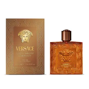 Versace Eros Najim Parfum Spray for Men 3.4 oz | Bold Oriental Woody Scent with Caramel & Oud Notes