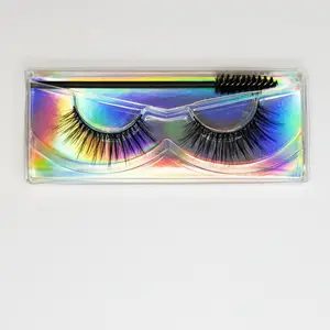 Labo Glam Temptress 25mm Cat Eye Faux Mink Lashes | Lifted Glam Strip Lashes Reusable