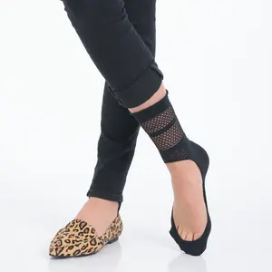 Keysocks Lowkey Women's Metallic No-Show Socks - Say Good-bye to Slipping Footies for Lightweight Comfort & Slip-Resistance - Black/Nude Color - One Size Fits Shoe Sizes 5-12 - Bridal