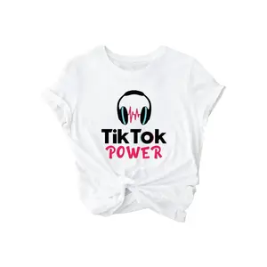 TikTok Power Headphone T-Shirt, Trendy TikTok Gift Shirt, Stylish Tee for TikTokers, Content Creator Tiktok Comeback Shirt